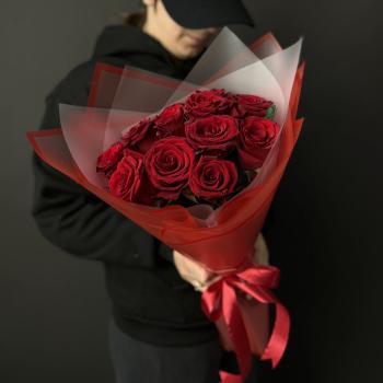 Букеты из красных роз 40 см (Эквадор) артикул букета  188272