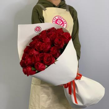 Букеты из красных роз 50 см (Эквадор) код товара - 820