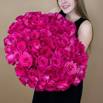 Букет из розовых роз 75 шт. (40 см) код товара: 88396