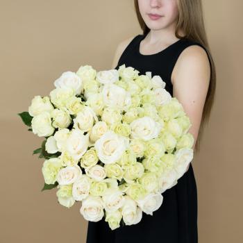 Букет из белых роз 101 шт 40 см (Эквадор) артикул букета  91020