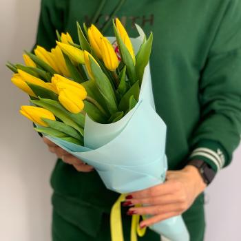 Тюльпаны жёлтые 15 шт артикул - 138580